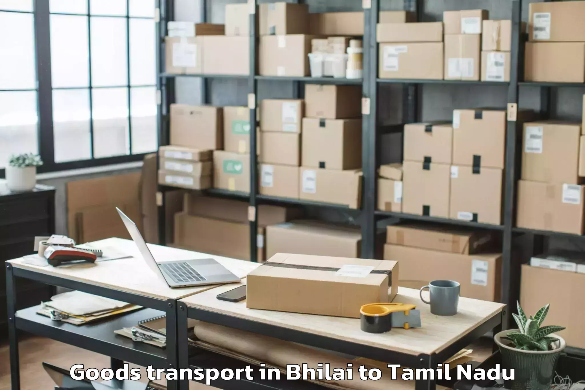 Leading Bhilai to Kilvelur Goods Transport Provider